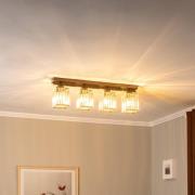 Plafondlamp AV-1795-4Y-BSY 4-lamps balk, zwart