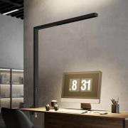 Arcchio LED klemlamp Jolinda, zwart, aluminium, dimbaar