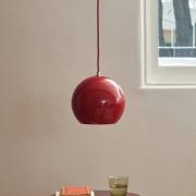 &Tradition hanglamp Topan VP6, Ø 21 cm, vermiljoen rood