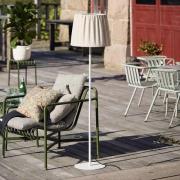 PR Home buiten vloerlamp Agnar, wit/beige, 140 cm