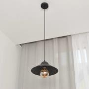 Hanglamp Sorapis, zwart, metaal, Ø 27,5 cm