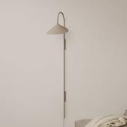 ferm LIVING Arum Zwenkbare wandlamp, beige, stekker