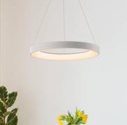 Hanglamp Niseko II, afstandsbediening, Ø 38 cm, wit