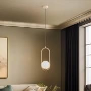 Hanglamp Samba, 1-lamp, beige/wit