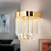 LED wandlamp Prism met up- and downlight, goud