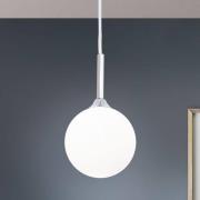 Hanglamp Snowwhite, 1-lamp, nikkel