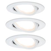Paulmann Nova LED inbouwspot, zwenkbaar, aluminium