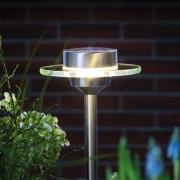 solarlamp Ufo m. LED IP44 uit roestvrij staal