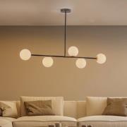 Hanglamp Gama 5, 5-lamps, zwart