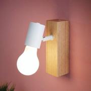 Wandlamp Townshend 3 van hout, wit