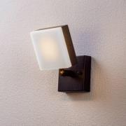 Lindby Amya buitenwandlamp van aluminium, hoekig