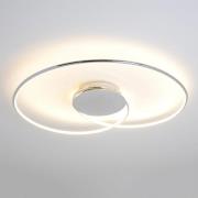 Lindby LED plafondlamp Joline, Ø 74 cm, chroomkleurig, metaal