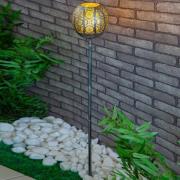 Lindby Miliana LED solar-grondspies lamp, zilver