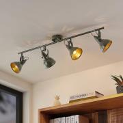 Lindby Julin spot, 4-lamps, donkergrijs