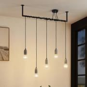 Lindby Doravio hanglamp met fittingen van beton