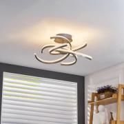 Lindby Divalis LED plafondlamp, stepdim, nikkel