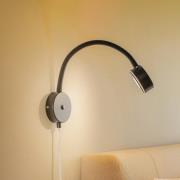 Lindby wandlamp Jyla, zwart, 4.000 K, GX53, flexibele arm