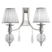 Wandlamp 7330 met glasdruppels, 2-lamps