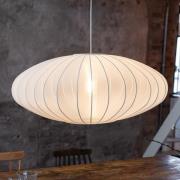 Hanglamp Florence, Ø 75 cm, wit, nylon