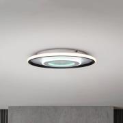 Livana LED plafondlamp, wit/zwart, Ø 50 cm, CCT, dimbaar