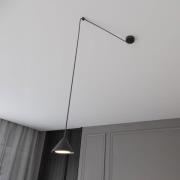 Elit Spider hanglamp, zwart, metaal, afhanghoogte 200 cm