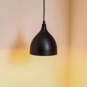 Nanu metalen hanglamp zwart 1-lamp