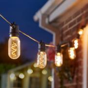 LED-zonnelichtketting Vintage 365, 8-lamps, glas, IP44