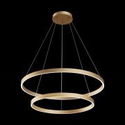 Maytoni Rim LED hanglamp, 840, 2 ringen, messing