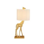 Giraffe tafellamp, goud/ivoor, kunsthars, 60 cm, E27