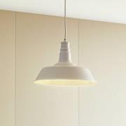 Lindby hanglamp Laylan, wit, Ø 36 cm, metaal