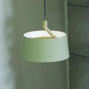 LOOM DESIGN LED hanglamp Cookie, groen, aluminium Ø 15 cm