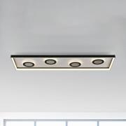 Paul Neuhaus LED plafondlamp Dune, 100cm, zwart, CCT, dimbaar.
