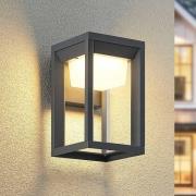 Prios LED buiten wandlamp Gamion, antraciet, metaal, IP54