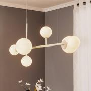 Hanglamp Dione, 6-lamps, wit