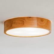 Cleo plafondlamp, Ø 38 cm, 3-lamps, eikenhout, E27