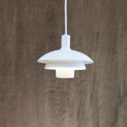 Dyberg Larsen Morph hanglamp, wit, hoogte 32 cm, metaal