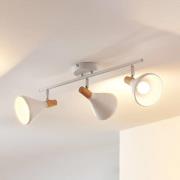 Lindby plafondlamp Arina, 53 cm, wit, 3-lamps, E14