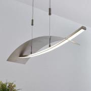 Lucande LED hanglamp Marija, 90,5 cm, zilver, metaal