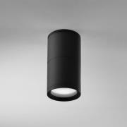 EGG DLS downlight CL 15, zwart, Ø 9 cm, aluminium, IP44