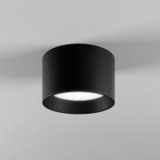EGG DLS downlight Ringo zwart Ø 12,6 cm aluminium IP54 3.000 K