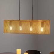 Euluna hanglamp Zofia, goudkleurig, lengte 82 cm