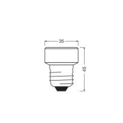 OSRAM LED lamp Star Flat E27 3,5W 4.000K verwisselbare ring