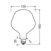 OSRAM LED Vintage 1906 Big Apple E27 7,3W 2700K mat dimbaar