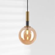 Natalia hanglamp, 1-lamp, glas, goud