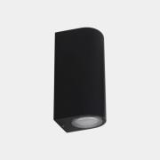 LEDS-C4 Eko dubbele buitenwandlamp, zwart, breedte 7 cm, aluminium