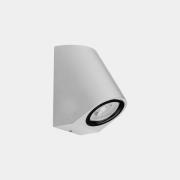 LEDS-C4 Eko Schuine buitenwandlamp, wit, breedte 7 cm, aluminium