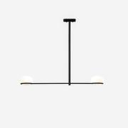 LEDS-C4 Coco Dubbele hanglamp, zwart, lengte 110 cm