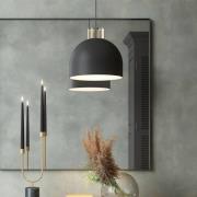 Hanglamp AYTM Luceo, rond, zwart, Ø 28 cm