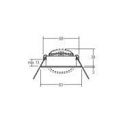 BRUMBERG LED inbouwspot BB09, aan/uit, aansluitdoos, wit