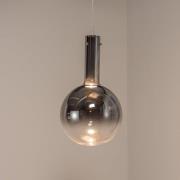 Hanglamp Toronto, glazen bol chroom-transparant, Ø 25 cm
